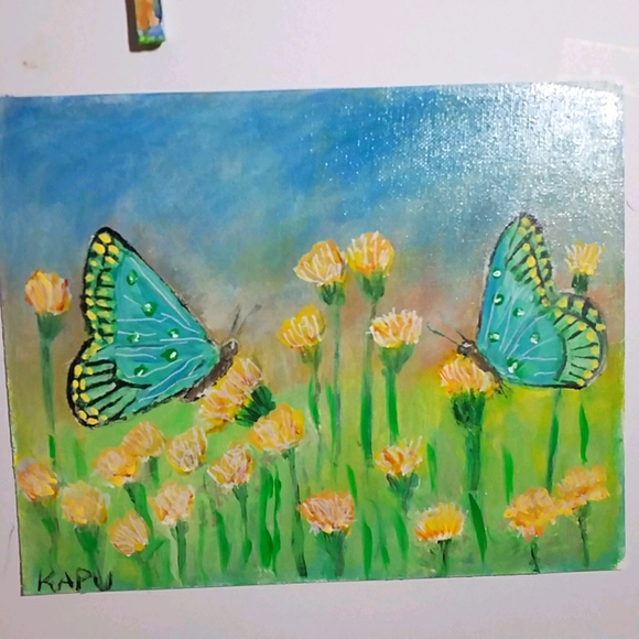 - "Flutterby on On Hawks- Beard(Crepis)" can… - Picture 2 of 2